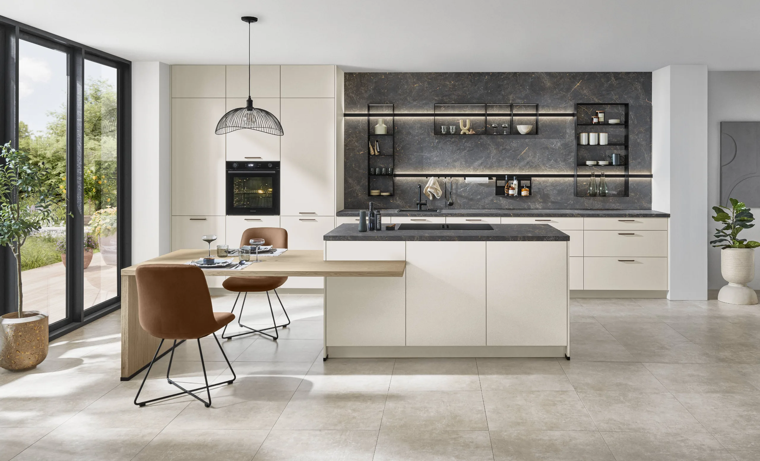 nobilia Küche Softline Magnolia Perfect matt bei SORI Studios