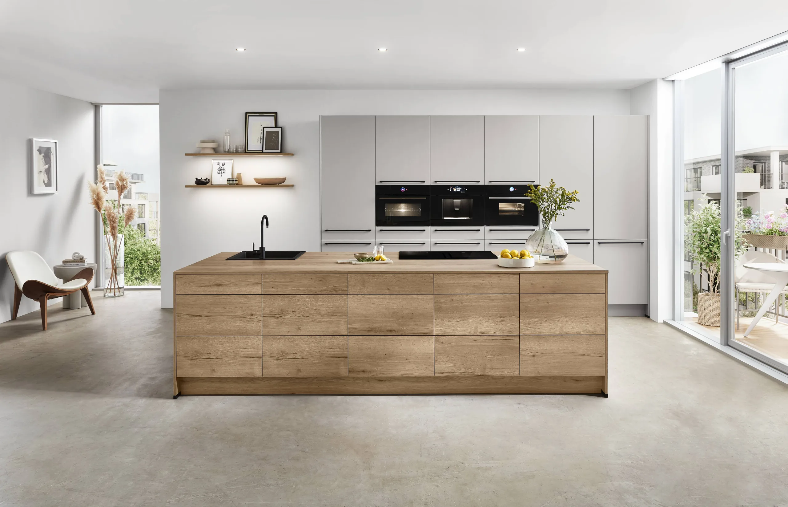 nobilia Küche Softline Seidengrau Perfect matt bei SORI Studios