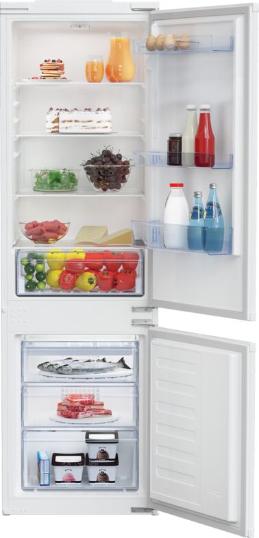 Sori BEKO Integrated fridge/freezer combination BCSA 285K4 SN stainless steel BCSA285K4SN 0