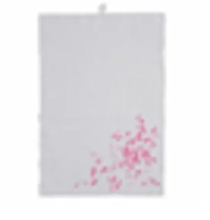 Sori Tea towel petals, pink 0