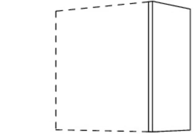 Sori Upright at end of run / intermediate upright for wall units, height 1 WW16-1 3