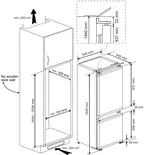 Sori BEKO Integrated fridge/freezer combination BCSA240K4SN BCSA240K4SN 1