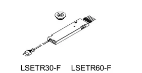 Sori LED starter set with round Emotion radio remote control, consisting of: LSETR30-F 2