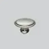 Metal knob stainl. stl. finish